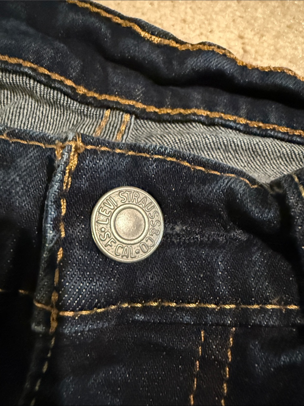 Levi's 511 Slim Fit Men's Deep Indigo Jeans - Picture 5 of 10